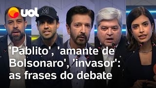 Amante de Bolsonaro Pablito invasor Veja principais frases do 4º debate para eleições em SP [upl. by Etnoval]