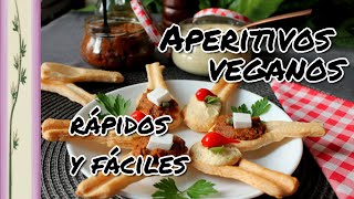 Canapés veganos 2 patés diferentes en cucharitas de hojaldre  Muy fácil y rápido Shorts [upl. by Panchito]