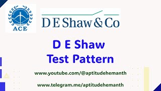 D E Shaw Test Pattern [upl. by Summer661]