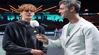 Jannik Sinners ChampionshipWinning Speech after Winning Rotterdam 2024 [upl. by Aztiray]