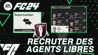 TROUVER les MEILLEURS AGENTS LIBRES et REGENS en Carrière sur FC24 [upl. by Etteraj545]