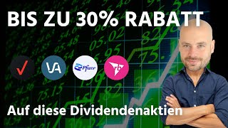 Bis zu 30 Rabatt  4 Dividendenaktien im Check [upl. by Einobe583]