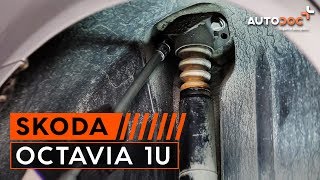 Jak wymienić amortyzatory tylne w SKODA OCTAVIA 1U TUTORIAL  AUTODOC [upl. by Akcimat]