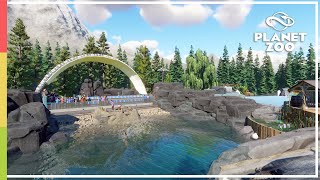 Water show and underwater viewing area ｜Grey Seal Habitat  Part 1 ｜ Planet zoo [upl. by Sim]