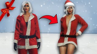 FESTIVE GTA 5 Female Outfits with an EFFORTLESS Glitch 🎅 [upl. by Erasmo109]