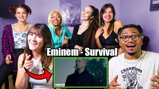 FIRST TIME HEARING EMINEM quotSurvivalquot [upl. by Michaelina]