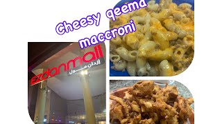 Vlog3 Cheesiest macronies  Crispy pkora  Ezdan Mall [upl. by Pinebrook]