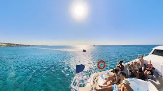 Napa Blue Catamaran Ayia Napa Harbour 360 Interactive Video 30 October 2024 By VirtualCypruscom [upl. by Ecaj]