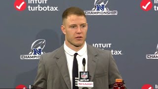 49ers Postgame Christian McCaffrey [upl. by Sophronia]