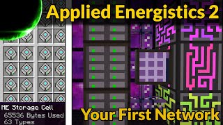 Applied Energistics 2 Your First ME Storage Network  Modded Minecraft Tutorial [upl. by Baiss95]