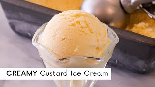 CREAMY CUSTARD ICE CREAM  Old Fashion Vanilla Ice Cream  Guyanese Custard Ice Cream [upl. by Boor685]