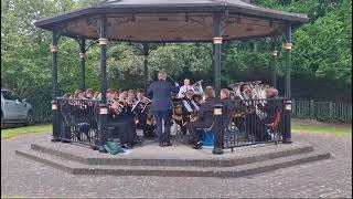 Dunmore Silver Band  Scarva Band Stand 30th June 2024 1 [upl. by Ettelimay526]