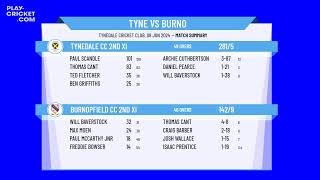 Tynedale CC 2nd XI v Burnopfield CC 2nd XI [upl. by Whatley]