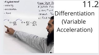 Edexcel AS Level Maths 112 Using Differentiation Displacement Velocity and Acceleration [upl. by Jessika]