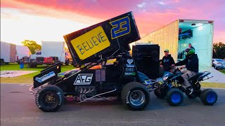 Reyne Leeson at fast Friday 25 October reyneleesonmotorsport speedway sprintcar ls1 [upl. by Aznola38]