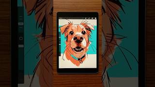 Colored scribble style portrait of Summer Dog portrait dog doglover pets petlovers music [upl. by Alvy]