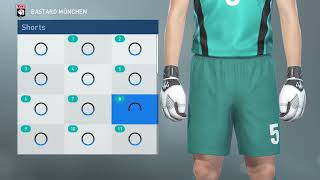 Bastard München kit lineup squad numbers tutorial  PES 2019 part 2 [upl. by Sucramej]