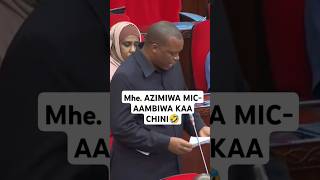 Mhe AZIMIWA MIC AAMBIWA KAA CHINI🤣 breaking bungeni dodoma viralvideo [upl. by Bernardine]