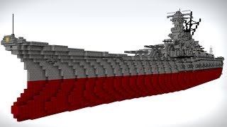 Minecraft Xbox One IJN Yamatoclass BB Musashi 大和型 戦艦 武蔵 [upl. by Eidolem]