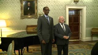 President Kagame meets with President Michael Higgins of Ireland Dublin 22 March 2014 [upl. by Digdirb]