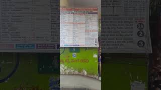 KSRTC bus stand Majestic Terminal1 time table [upl. by Kcub]