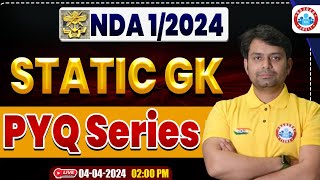 UPSC NDA 012024 Statick GK MCQs Class NDA Static GK PYQs Series By Nitin Sir [upl. by Irelav]