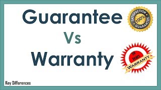 Guarantee Vs Warranty Difference Between them with definition and Comparison Chart [upl. by Amaral768]