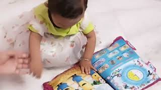 Munumaas first book 📚 Learning pillow cloth book with English and Hindi cushion books🤗 [upl. by Beatrice]