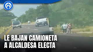 Violencia en Sinaloa Asaltan a alcaldesa electa de Mazatlán en Culiacán [upl. by Gretna616]