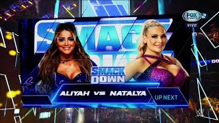 Aliyah Vs Natalya  WWE Smackdown 14012022 En Español [upl. by Tavy]