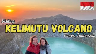 Kelimutu volcano Flores volcano trekking volcano hiking Indonesia 49vlog [upl. by Yatnwahs]