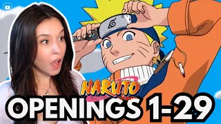 One Piece Fan REACTS to Naruto Openings For First Time [upl. by Ert]