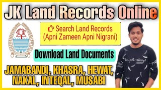 Download JK Land records online  JK land records information system 2021 [upl. by Amar]