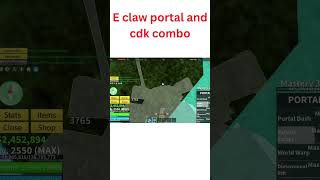 E Claw combo with portal and cdkbloxfruits combo pvp roblox portal bountyhunter [upl. by Valerye247]