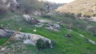 Akeldama Jerusalem  Jesus Judas Jewish tombs from the Second Temple period and Crusader tombs [upl. by Bohner]