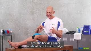 Taping the Knee with Kinesiology Tape for Support and Pain Relief [upl. by Adrianne]