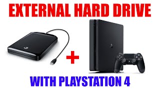 External Hard Drive with Playstation 4  Extend Storage Space for More PS4 Games  Tutorial [upl. by Ner]