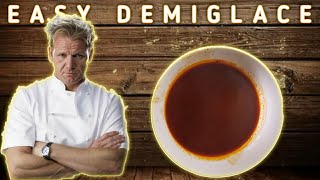 HOW TO MAKE EASY DEMIGLACE HOMEMADE GORDON RAMSEY RECIPE  ESPAGNOLE SAUCE [upl. by Ariadne]