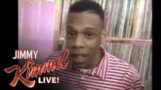 Jay Z Gets Embarrassed By An Old Rapping Clip [upl. by Marvin]