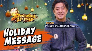 DRAGON BALL LEGENDS Happy Holiday Message [upl. by Burkhart720]