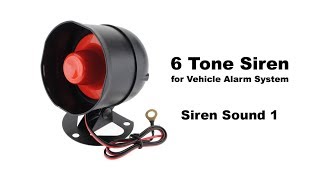 Siren 6 Tone Sound [upl. by Lehar263]