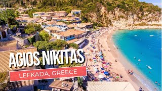 Agios Nikitas Lefkada Walking Tour 4K  Greek Paradise Revealed 🏝️ [upl. by Attenwahs549]