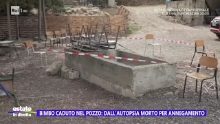 Bimbo caduto nel pozzo dallautopsia morto per annegamento  Estate in diretta 02072024 [upl. by Llenaej]