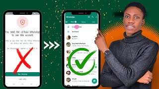 Fix You Need The Official WhatsApp to Use This Account Solution Solve GBFMYO WhatsApp not opening [upl. by Esinahs862]