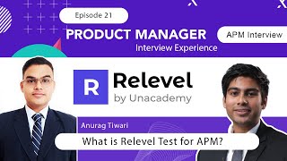 Ep 21  What is Relevel Test for APM  Journey to Associate Product Manager at Shinecom [upl. by Notsud979]