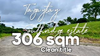 EXTV034 tagaytay southridge estate 306 sqm residential lot clean title  ideal for resthouse [upl. by Ontine]