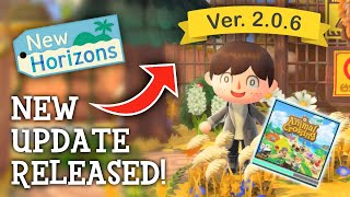 Animal Crossing New Horizons  NEW UPDATE PATCH Released Ver 206 [upl. by Buckingham]