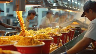 Unveiling the Instant Noodles Ramen Factory  How noodles made  From Dough to Dinner in Minutes [upl. by Zolner375]