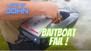 Bait Boat Failure On Carp Fishing Lake [upl. by Notaek]