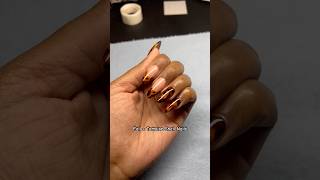 Tortie Season 🤎🧡 nails gelnails nailart fallnails [upl. by Eerhs832]